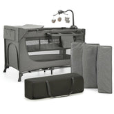 Klnderkraft travel cot Joy2 with accesories Dark Grey - Mari Kali Stores Cyprus